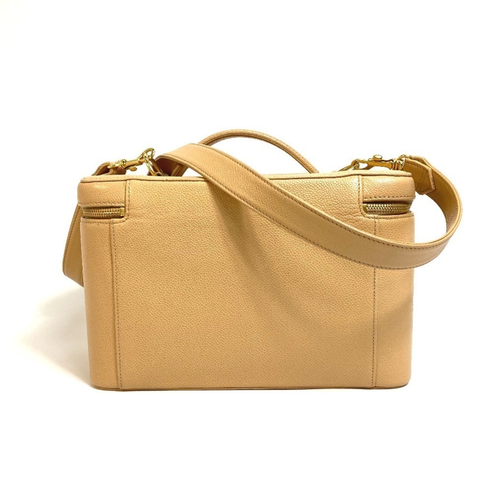 CHANEL Cream Caviar Leather Logo Shoulder Bag - Picture 2 of 16